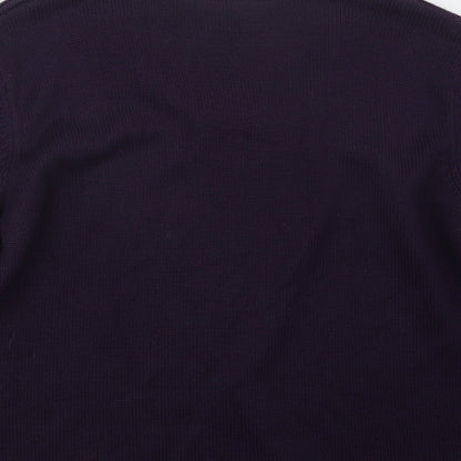 Olsen Womens Purple  Knit Pullover Jumper Size 16
