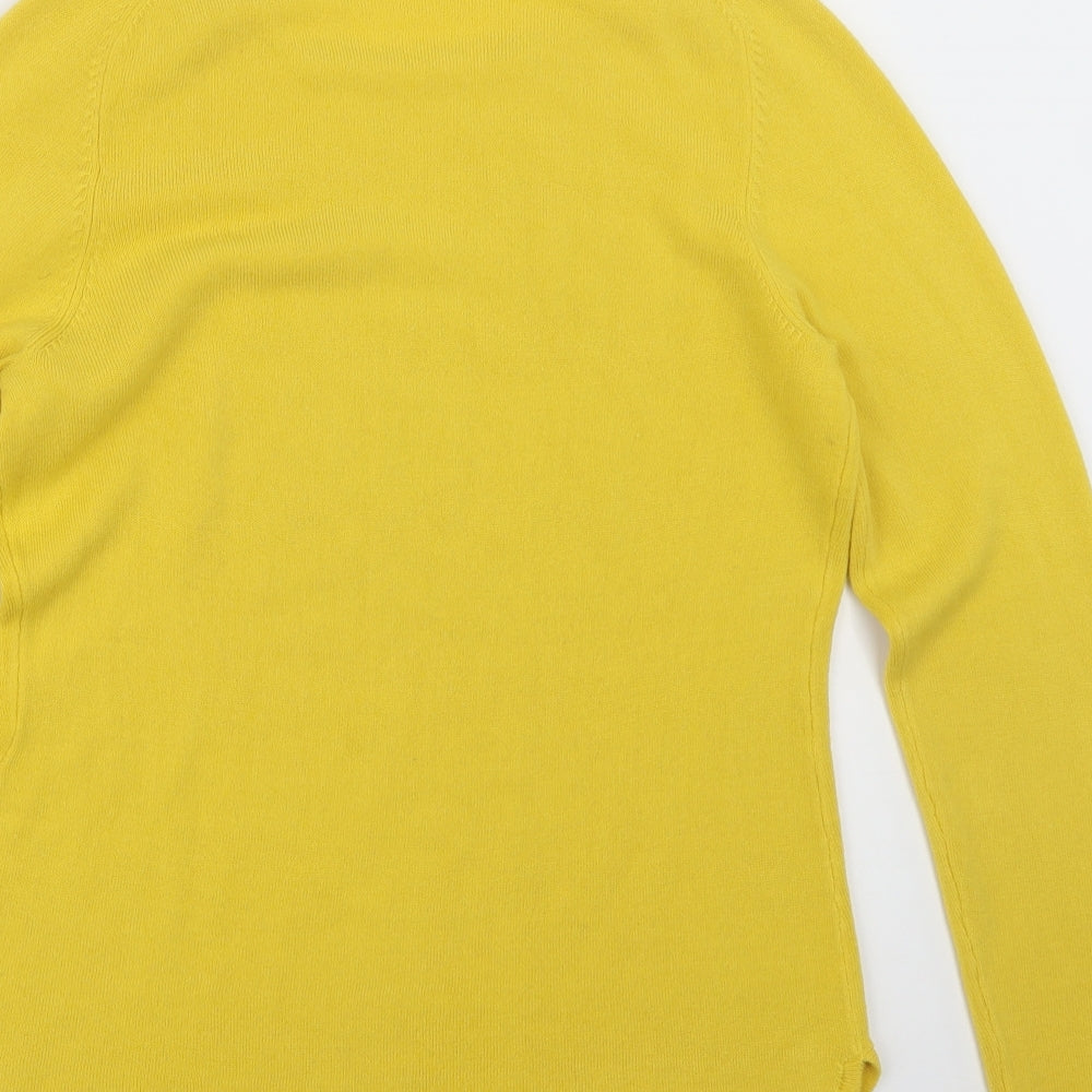 Vid a Vi Womens Yellow  Knit Pullover Jumper Size S