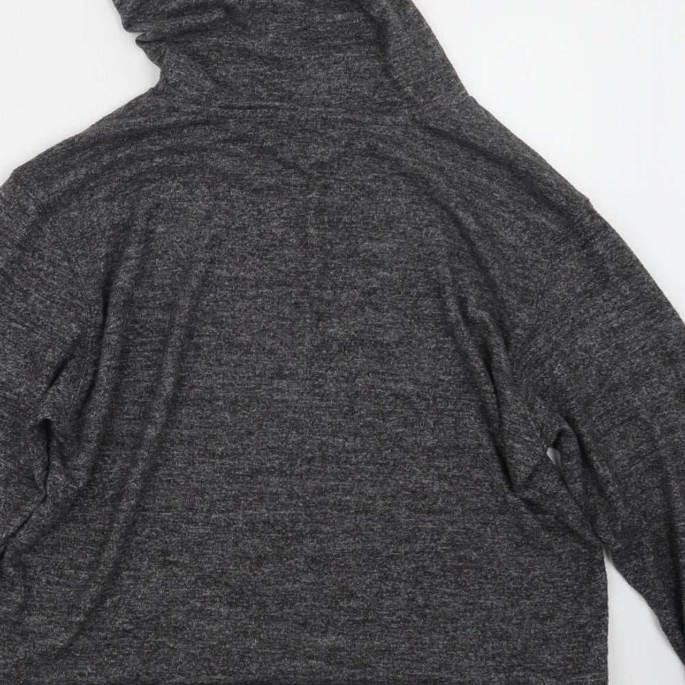 H&M Womens Grey   Pullover Hoodie Size M