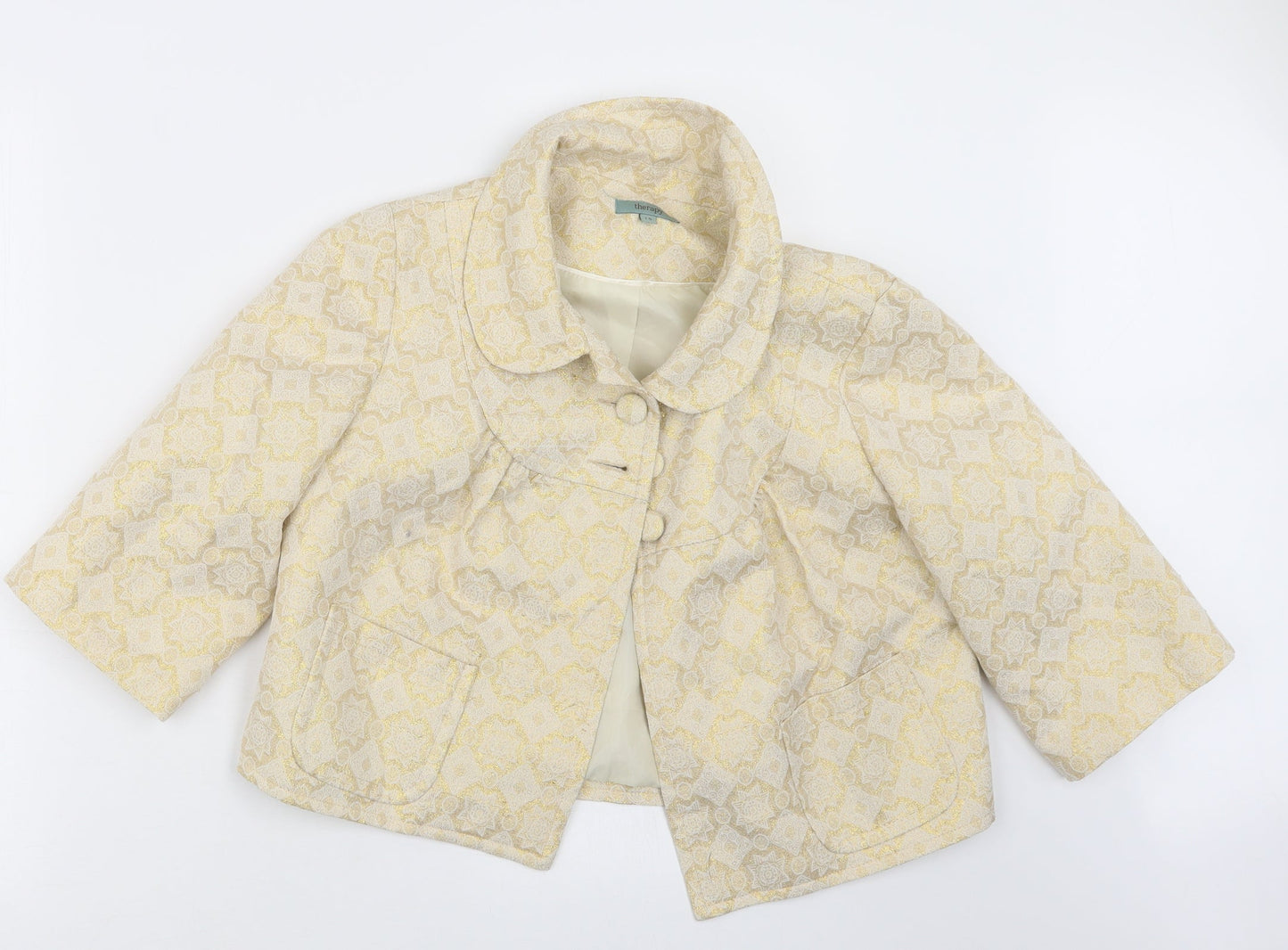 Therapy Womens Gold   Jacket  Size 12