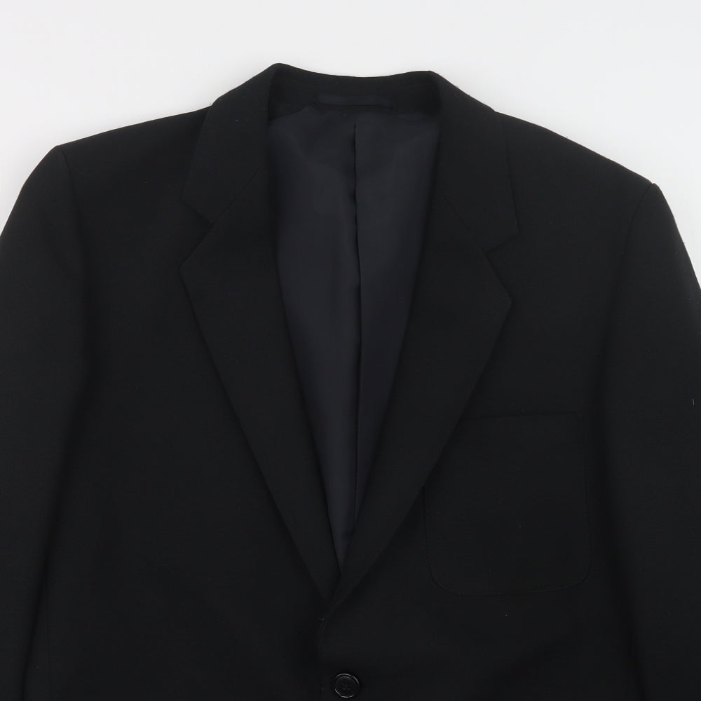Quality Menswear Mens Black   Jacket Suit Jacket Size 38
