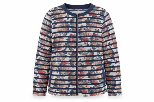 Kalisson Womens White Floral  Jacket  Size M