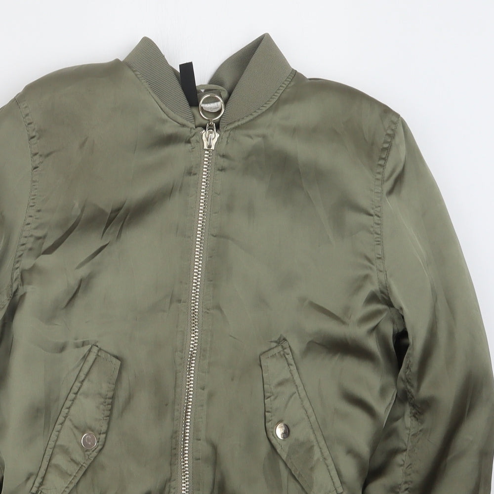 H&M Womens Green   Jacket  Size 6