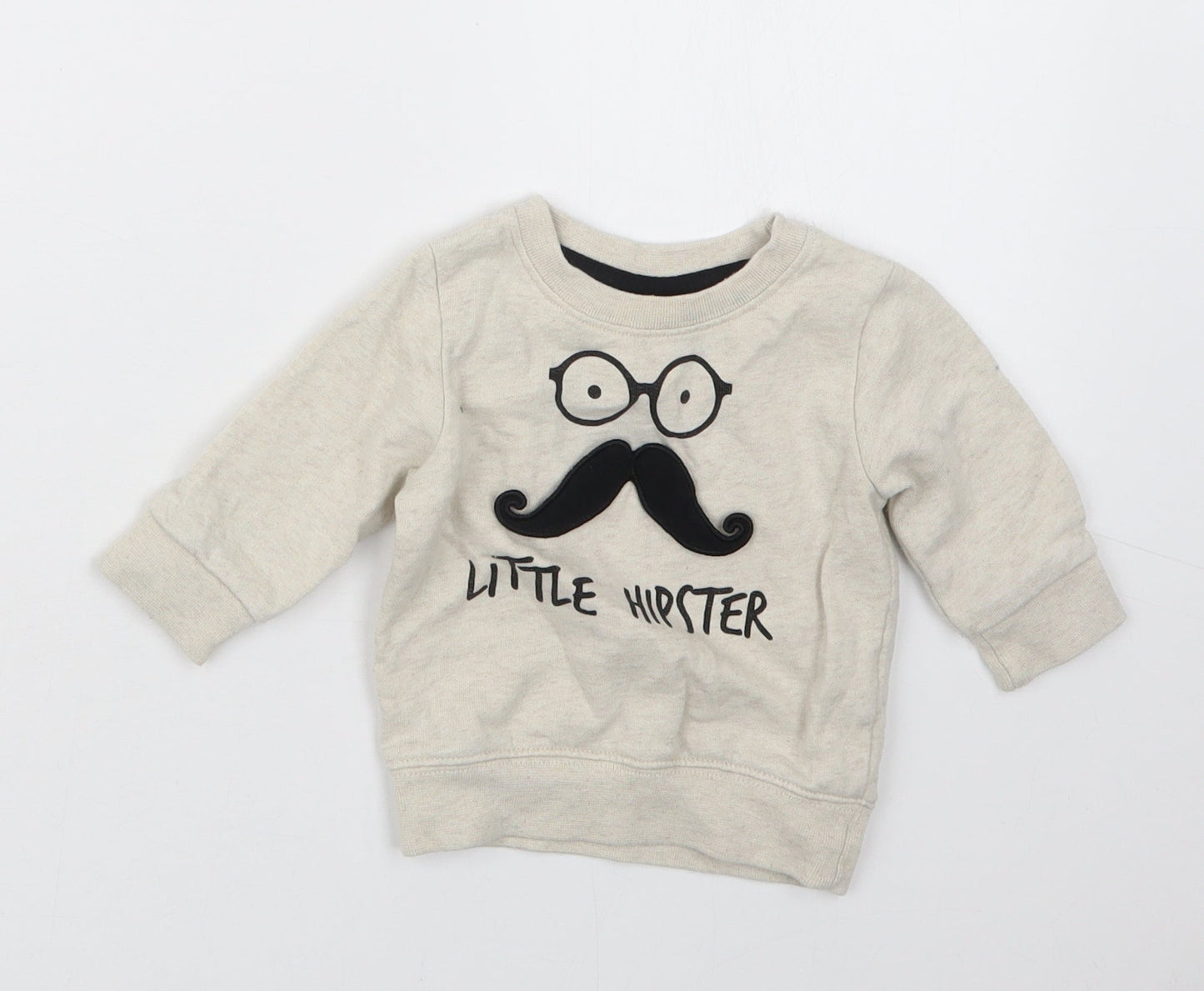 NEXT Boys Beige   Pullover Jumper Size 3-6 Months