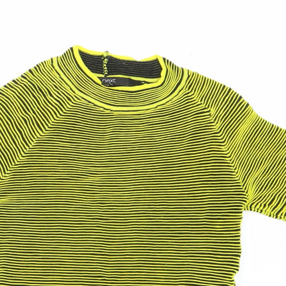 Next Womens Yellow Striped  Pullover Jumper Size 6