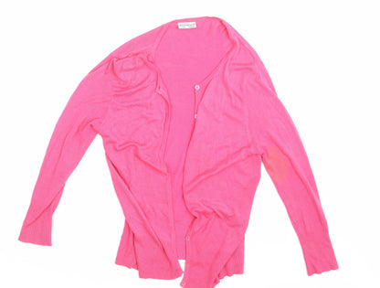 Additional front view of Atmosphere women’s pink wrap jumper, size UK 8