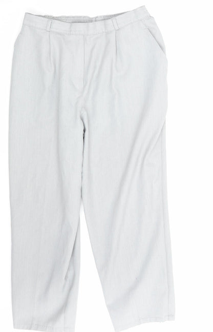 Marks & Spencer Womens Grey   Trousers  Size 18 L25 in