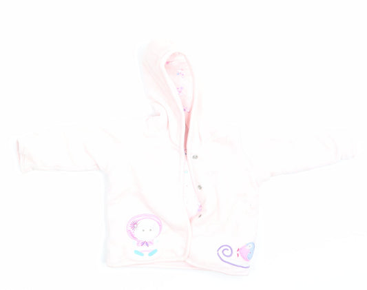 M&S Girls Pink   Jacket Coat Size 0-3 Months