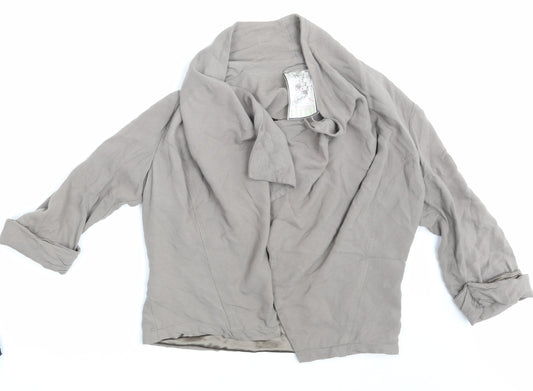 New Look Womens Beige   Wrap Jumper Size 14