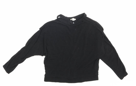 River Island Girls Black   Pullover Sweatshirt Size 11-12 Years