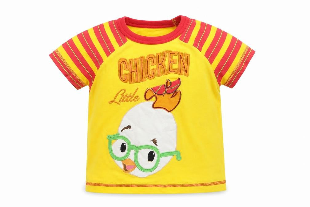 Disney Boys Yellow   Basic T-Shirt Size 6-9 Months  - Little chicken