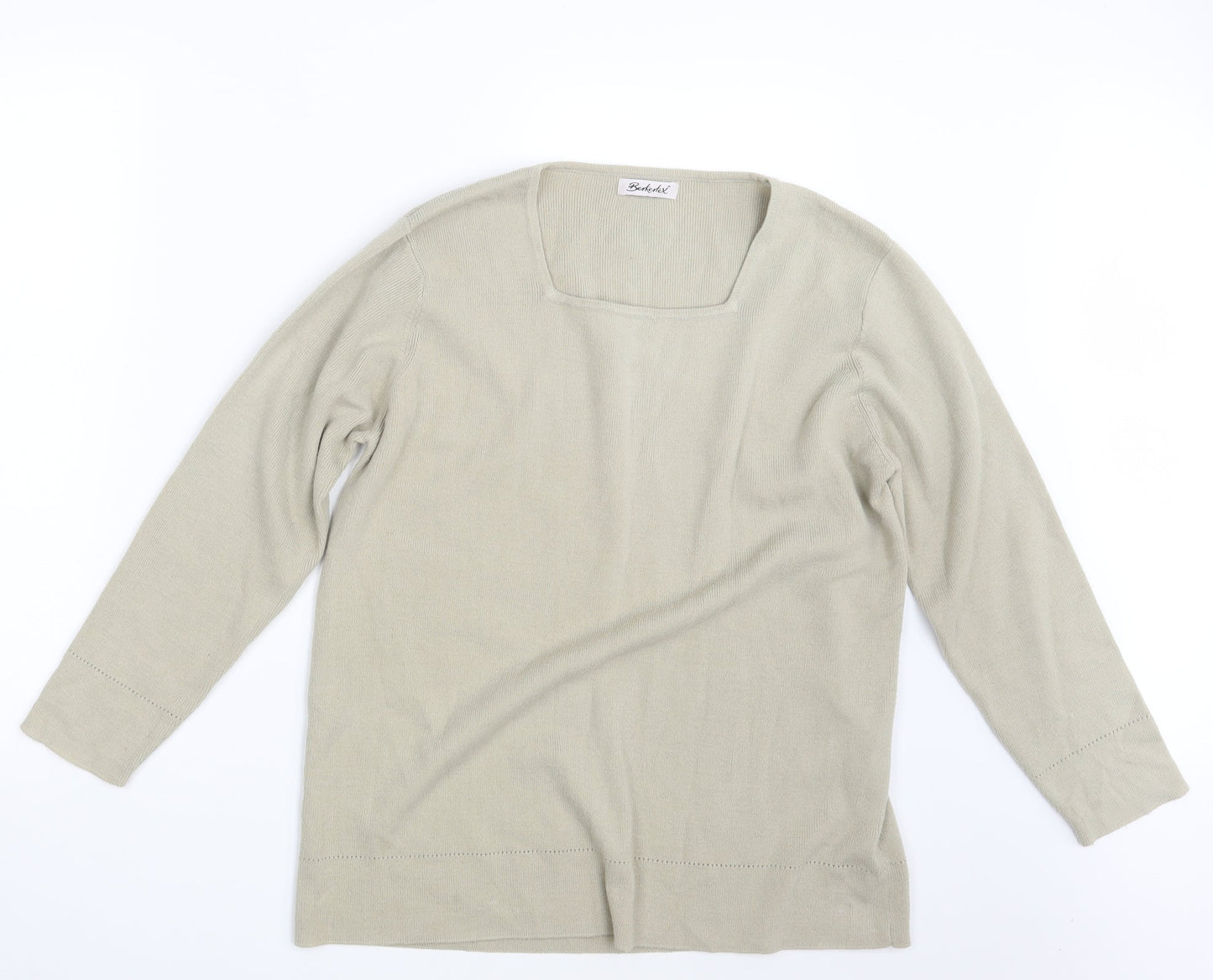 Berkertex Womens Beige   Pullover Sweatshirt Size 14