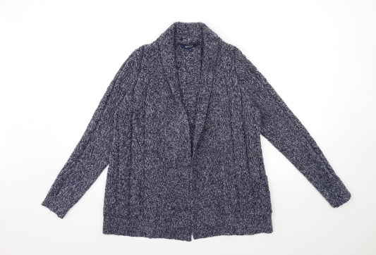 Maine Womens Blue  Knit Cardigan Jumper Size 10