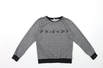 Preloved FRIENDS Womens Grey   Pullover Sweatshirt Size 6  - FRIENDS - Front