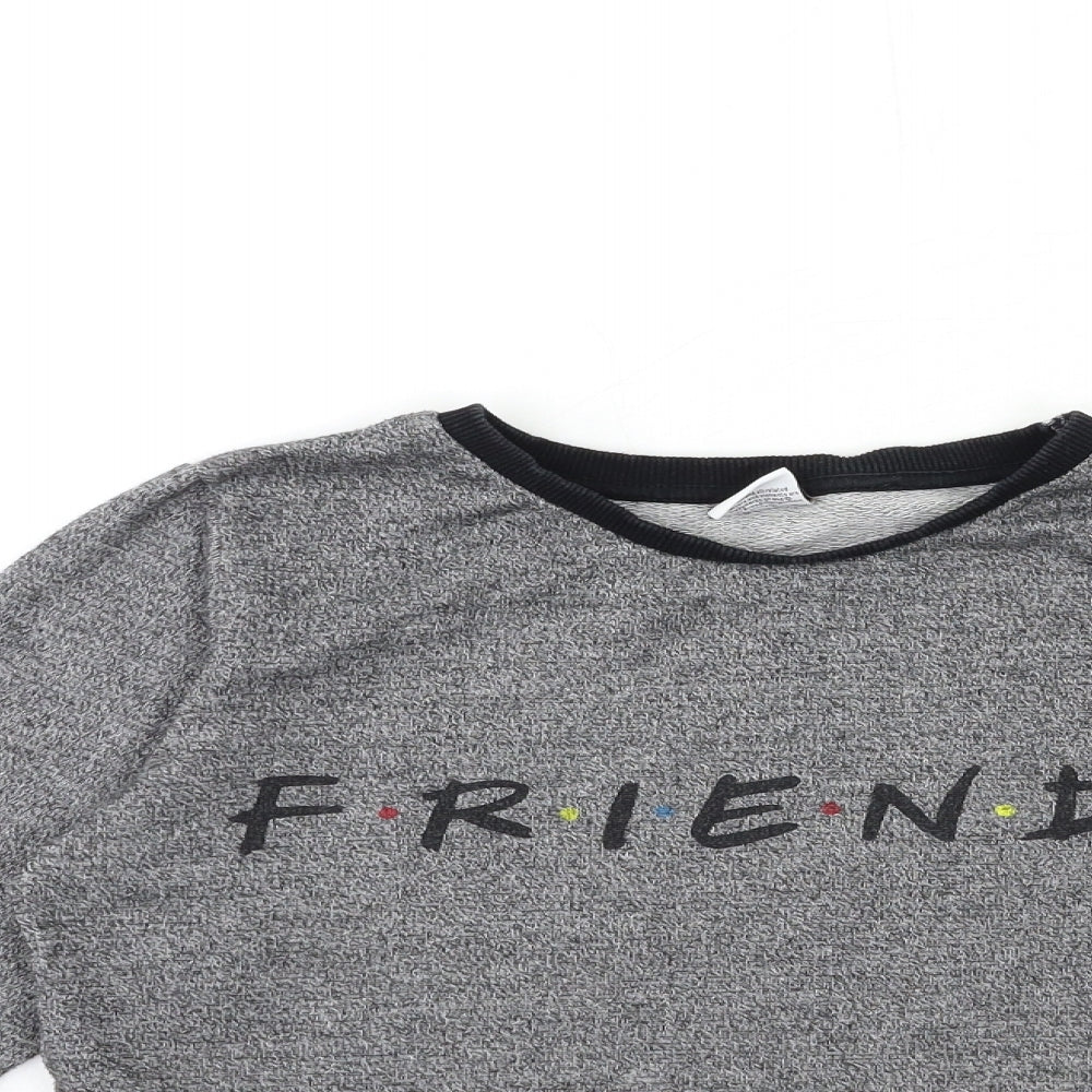 FRIENDS Womens Grey   Pullover Sweatshirt Size 6  - FRIENDS