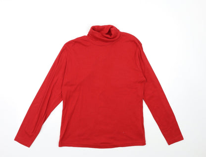 Preloved BEING CASUAL Womens Red   Basic T-Shirt Size 12 - Front