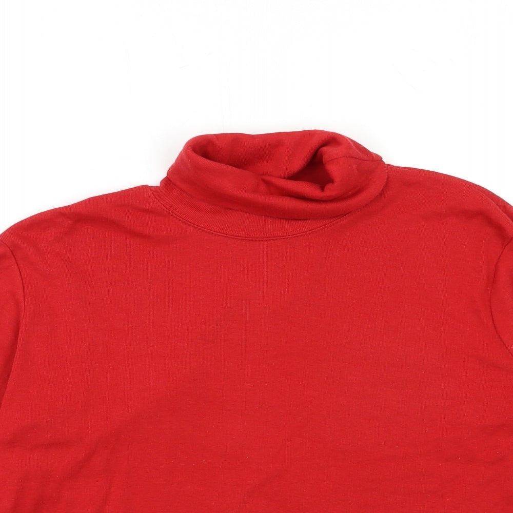 BEING CASUAL Womens Red   Basic T-Shirt Size 12