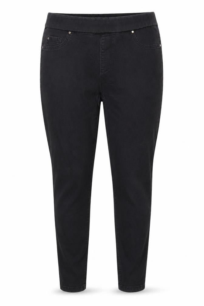 Denim & Co. Womens Black  Denim Jegging Jeans Size 14 L27 in