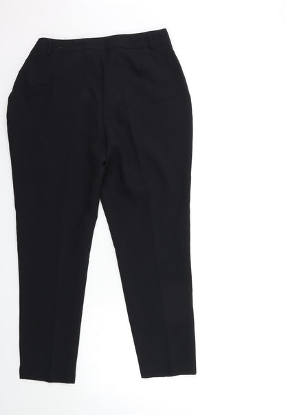 Back view of Atmosphere women’s black trousers, size UK 12, 25-inch leg