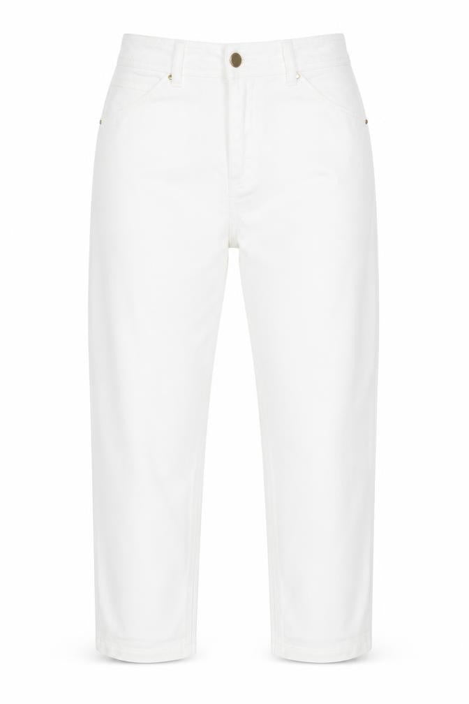 Soon Womens White  Denim Cropped Jeans Size 10 L23 in