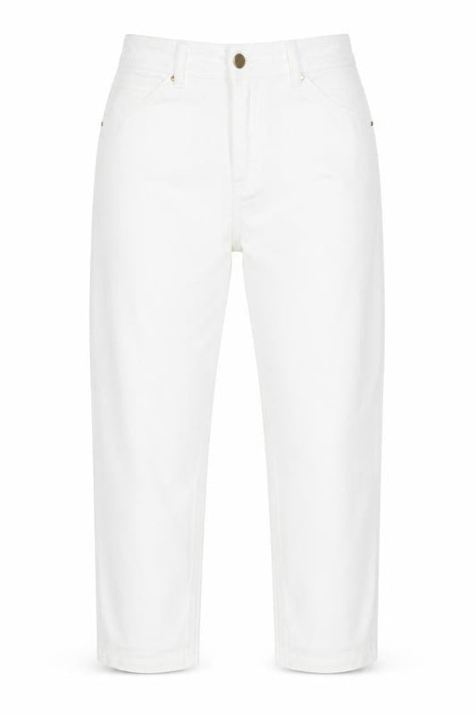 Soon Womens White  Denim Cropped Jeans Size 10 L23 in