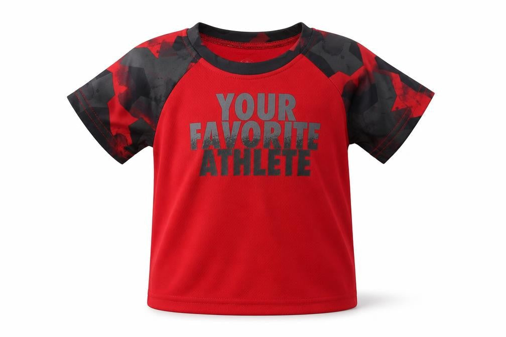 Athletic Works Boys Red   Basic T-Shirt Size 2 Years