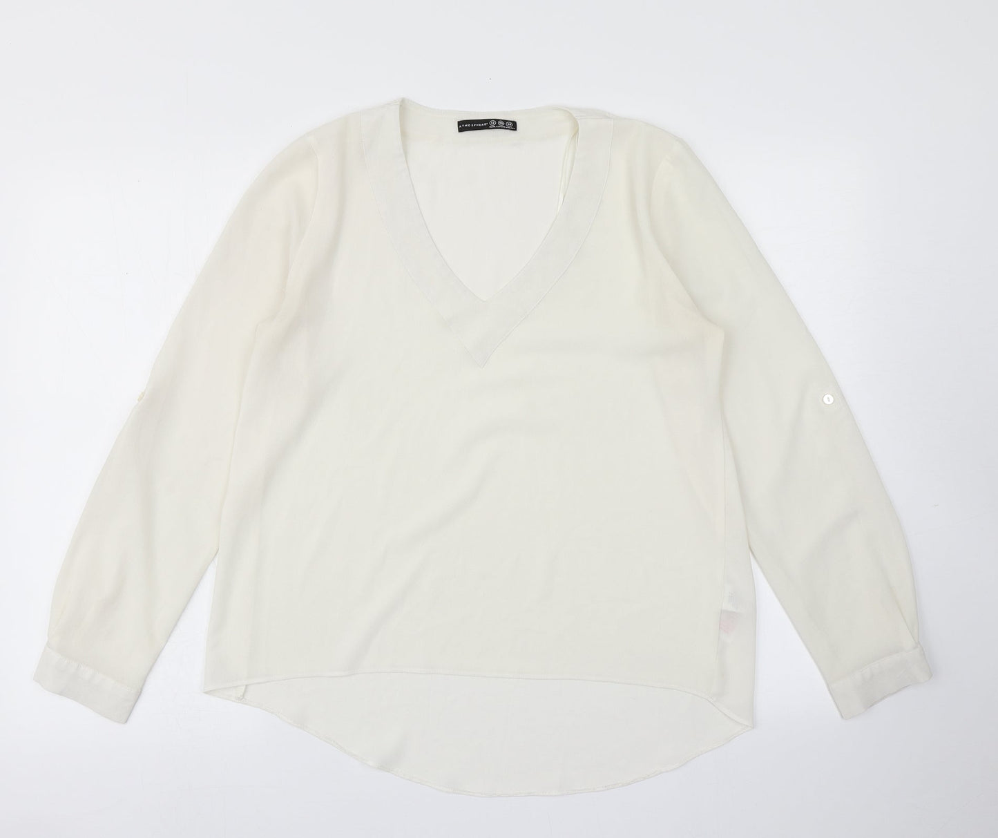 Atmosphere Womens Ivory   Basic Blouse Size 12