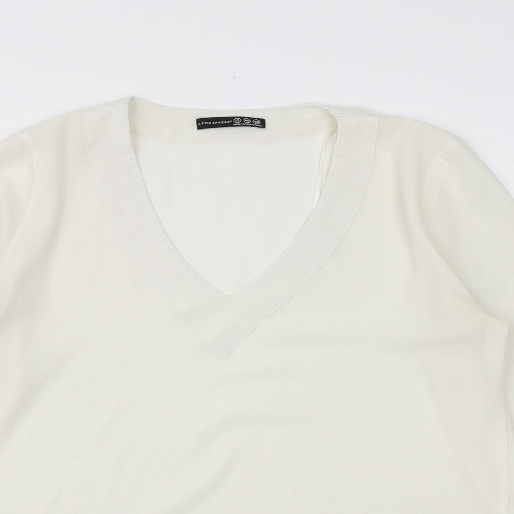 Atmosphere Womens Ivory   Basic Blouse Size 12