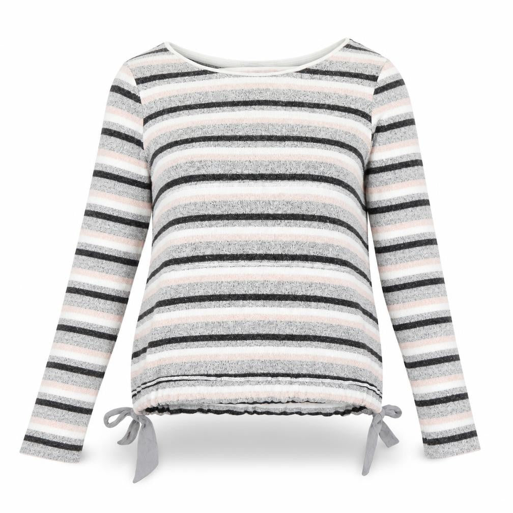 Next Womens Pink Striped Knit Pullover Jumper Size 10