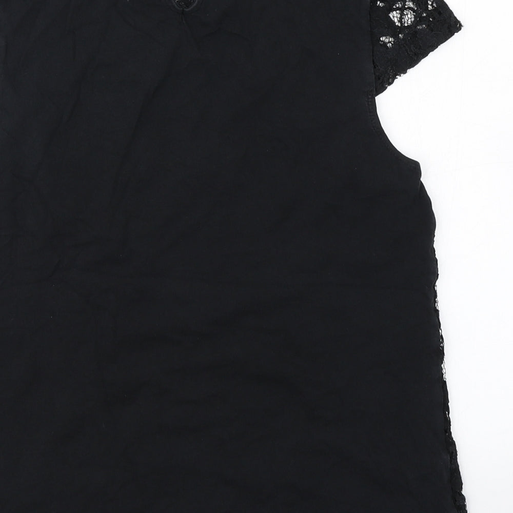 Dorothy Perkins Womens Black   Basic T-Shirt Size 12