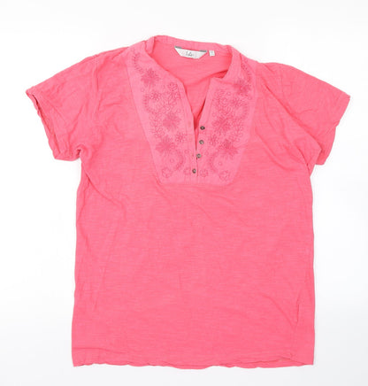Isle Womens Pink   Basic T-Shirt Size M