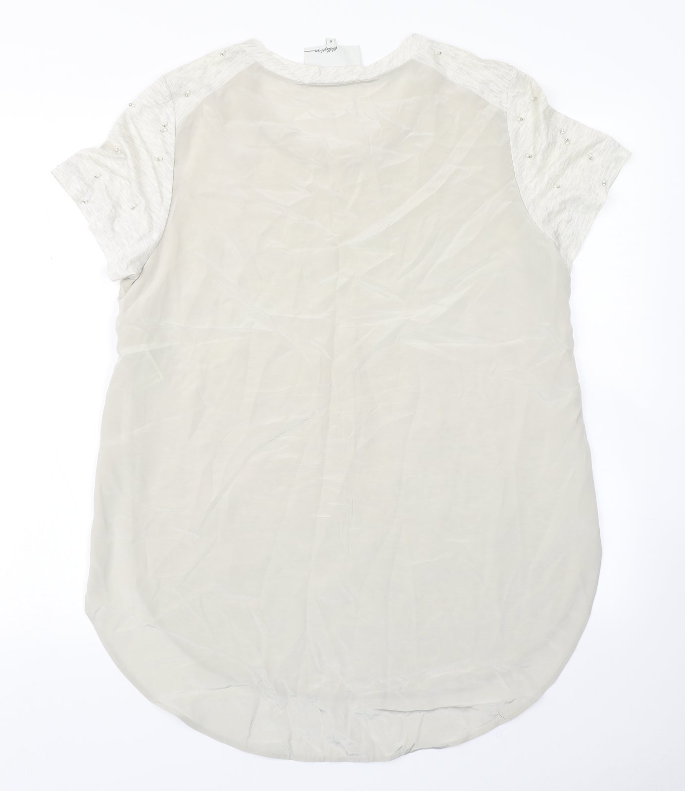Phillipshire Womens Grey   Basic Blouse Size 6