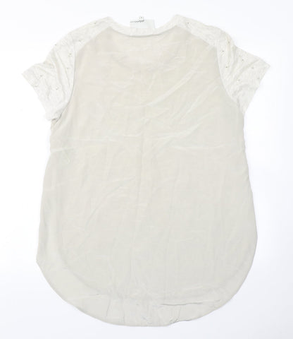 Phillipshire Womens Grey   Basic Blouse Size 6