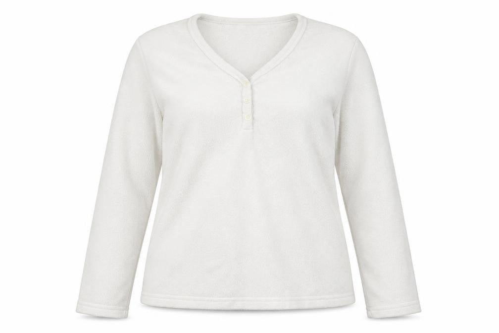 Forever Dreaming Womens White  Fleece Pullover Sweatshirt Size M