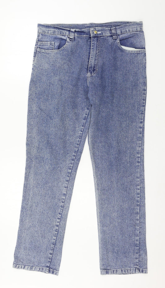 Britios Womens Blue  Denim Straight Jeans Size 36 in L29 in