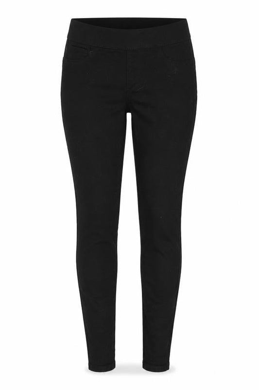 Denim & Co. Womens Black  Denim Jegging Jeans Size 8 L28 in