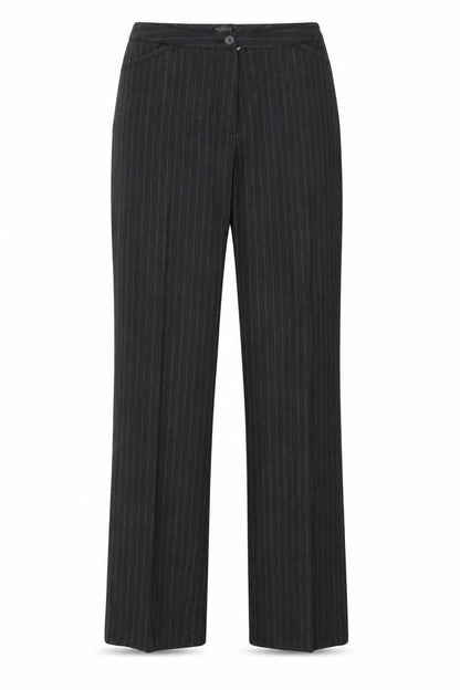 Rosner Womens Black Striped  Trousers  Size 12 L30 in