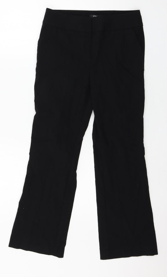Papaya Womens Black   Trousers  Size 10 L26 in