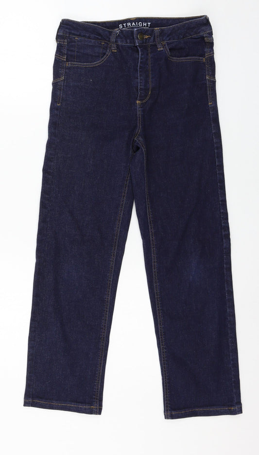 Preworn Womens Blue  Denim Straight Jeans Size 28 in L24 in