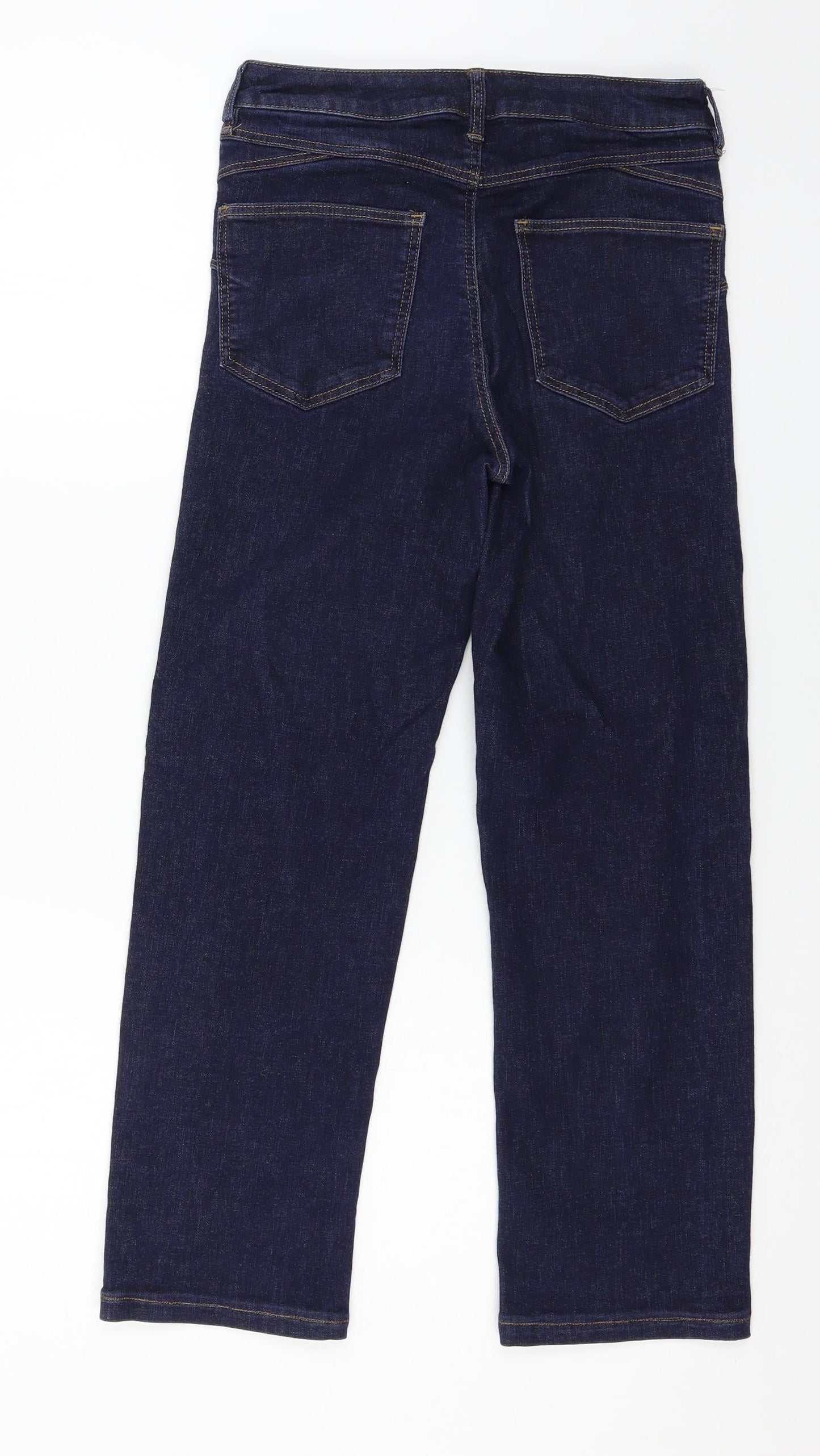 Preworn Womens Blue  Denim Straight Jeans Size 28 in L24 in