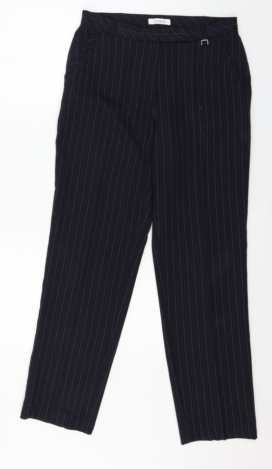 Marks and Spencer Womens Blue   Trousers  Size 10 L29 in