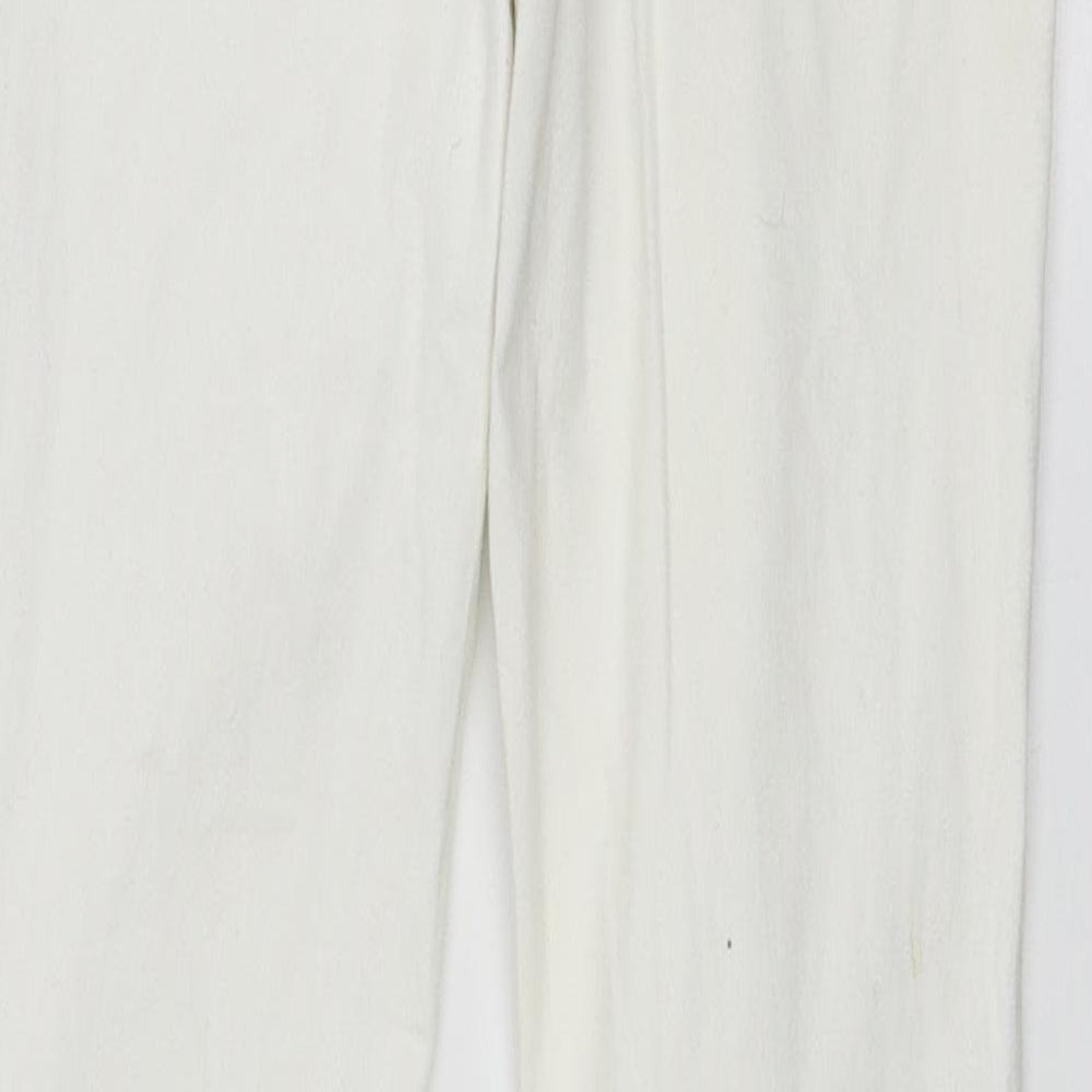 Topshop Womens White  Denim Skinny Jeans Size 26 L32 in