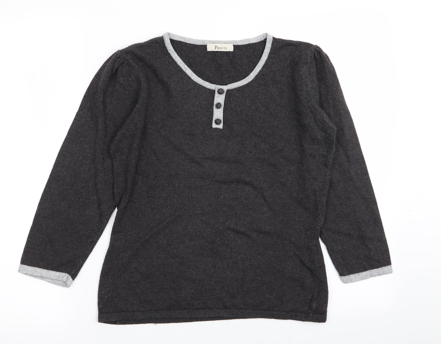 precise Womens Grey   Basic T-Shirt Size S