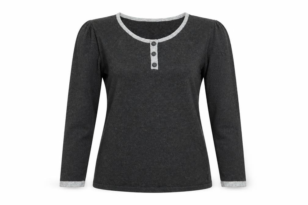 precise Womens Grey   Basic T-Shirt Size S