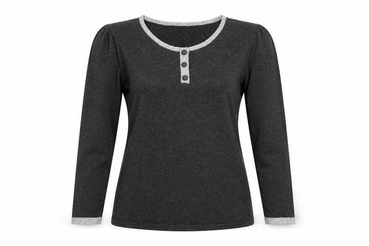 precise Womens Grey   Basic T-Shirt Size S