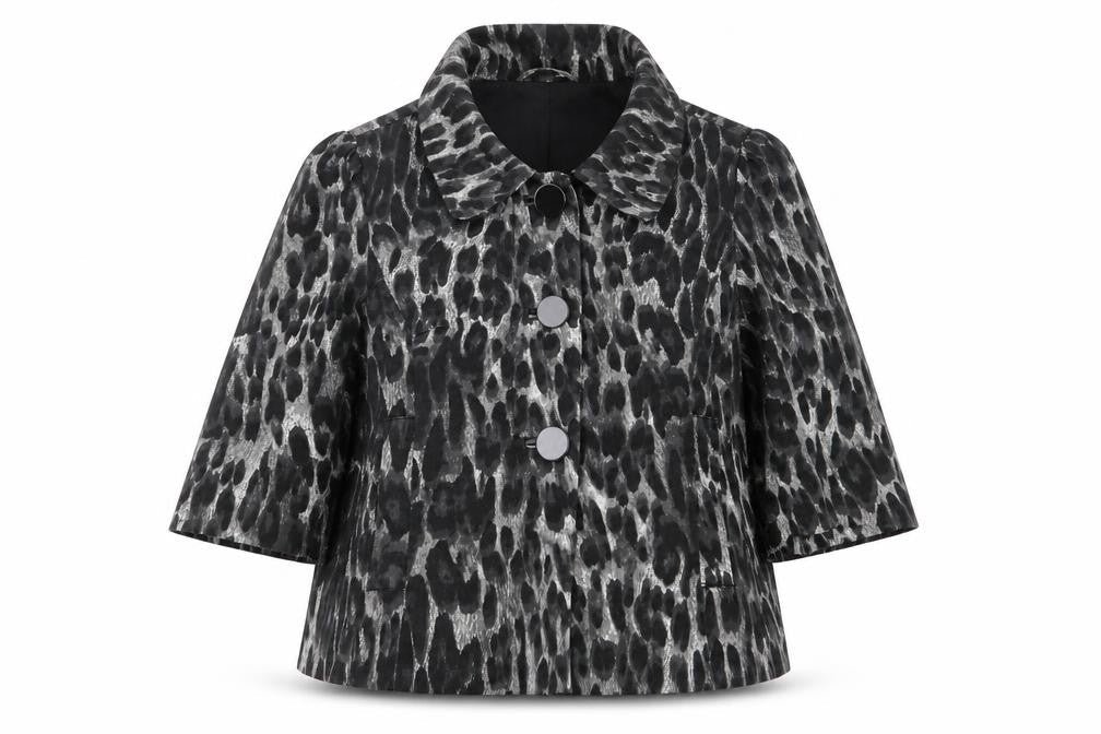Primark Womens Multicoloured Geometric  Overcoat Coat Size 14