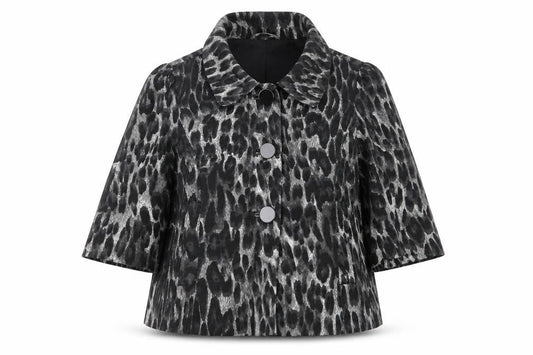Primark Womens Multicoloured Geometric  Overcoat Coat Size 14