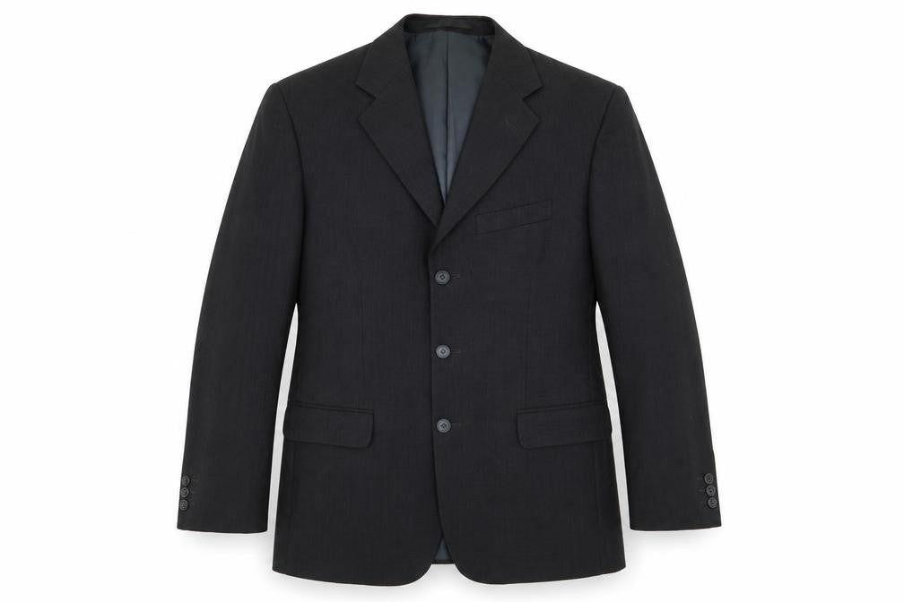 zantos Mens Black Striped  Jacket Blazer Size 38