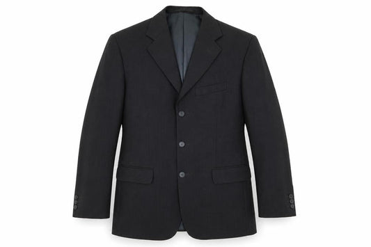 zantos Mens Black Striped  Jacket Blazer Size 38