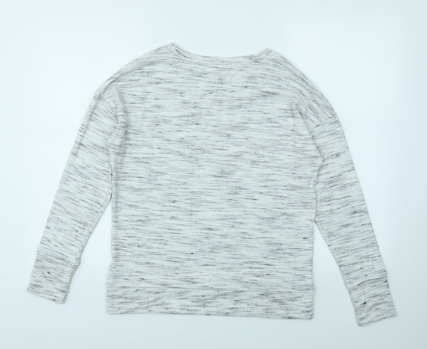 M&S Womens Grey   Basic T-Shirt Size 8